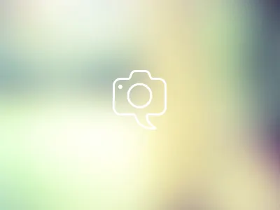 Photo Talks icon logotype photo simple talk