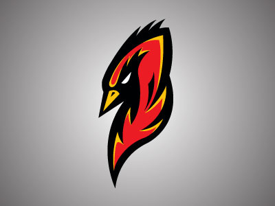 Firebird team logo ice hockey illustration logos sports vector