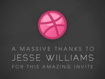 My Debut - Thanks Jesse! debut dribbble raleway