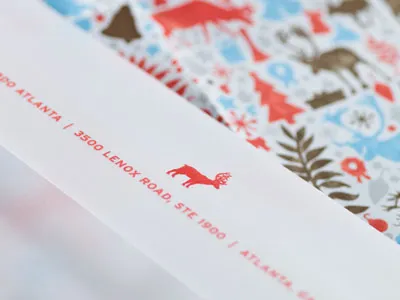 BBDO Atlanta Holiday card christmas design illustration jeff oehmen wrapping paper