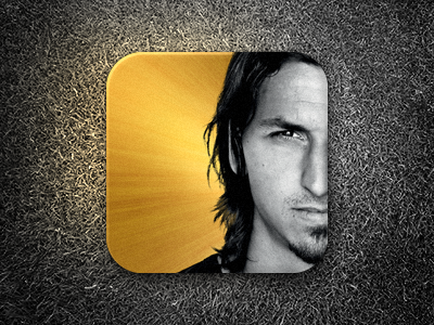 I Am Zlatan gold grass icon ios ipad shine zlatan