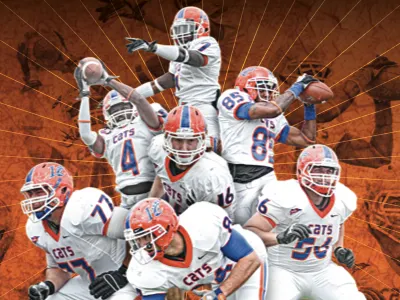 2012 Louisiana College Football Celebration Poster design photo sports