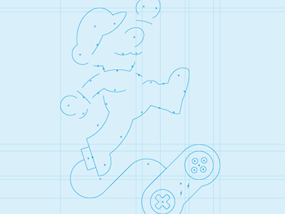 GP Classic Mario. Wire. game illustration retro