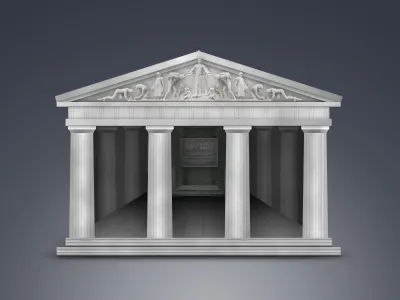 Pantheon building classic icon icons structure