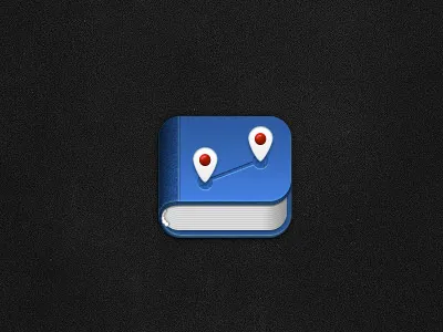 Travel diary book icon