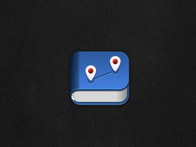 Travel diary book icon