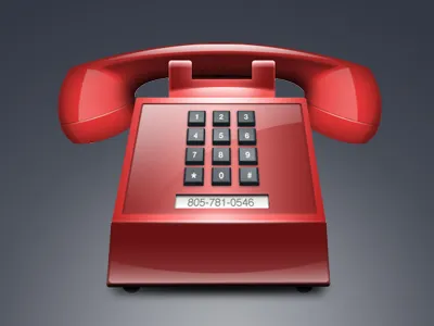 Red Phone contact icon icons media phone