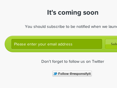 Responsify - Coming Soon coming soon responsive webapp