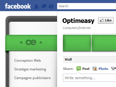 Facebook Page Concept facebook facebook page