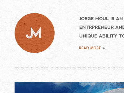 Jorge clean logo ribbon texture web design