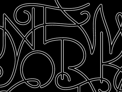 New York City custom lettering design fonts hand lettering illustration lettering new york city nyc typography