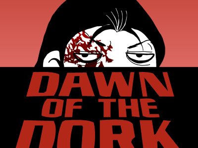 Dawn Of The Dork Small Copy font graphic design movie sigmur