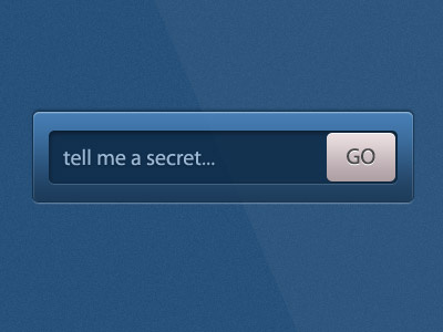 Pretty Input bevel blue clean emboss form input shine text