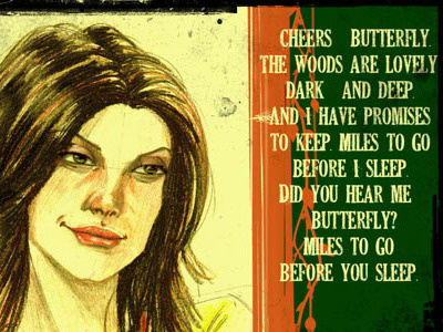 Butterfly font graphic design illustration pastels