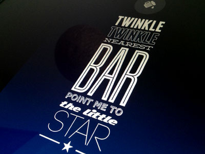 Twinkle Twinkle aw conqueror beer code deming franchise guilder kelvinized poster typography