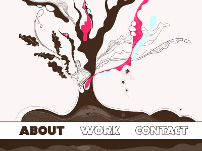 CooCoo/Core design illustration pink portfolio site web