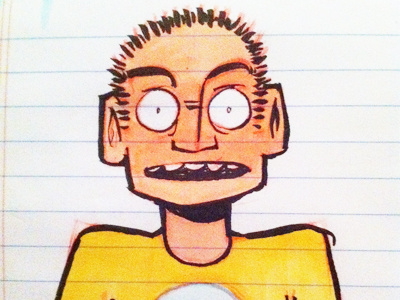 Sketch Dude cartoon copic markers doodle pentel gfkp