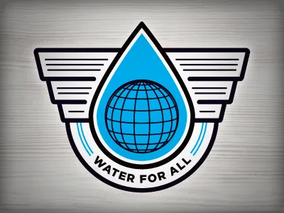 Water For All branding identity logo non profit water