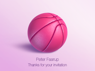 Thanks for the invitation! dribbble invitation