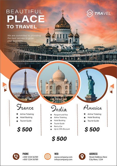 Holiday Travel Flyer Design Template | EPS Free Download banner banner design branding design flyer flyer design graphic design holiday travel poster poster design travel travel banner design travel flyer travel poster