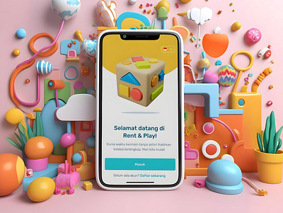 RentPlay Mobile App Design appinterface convenience costeffective familyapp minimaldesign mobileappdesign moderndesign parentingmadeeasy toyrental uidesign userfriendly uxdesign