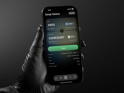 Crypto Web3 Wallet App - Swap Tokens bitcoin blockchain coins crypto crypto app crypto wallet crypto wallet app ethereum exchange finance finance app mobile app nft app stable coin swap tokens swaping tokens web3 web3 designer web3 wallet