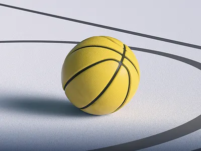 Basketball ball green 3d art ball basketball cinema4d colorful motion graphics render