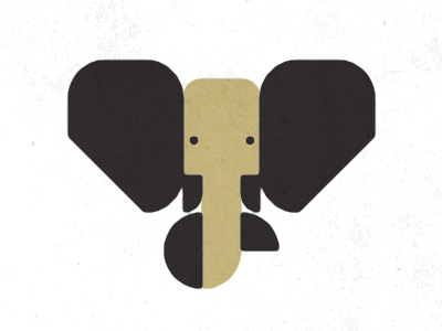 Baby Elephant elephant illustration logo