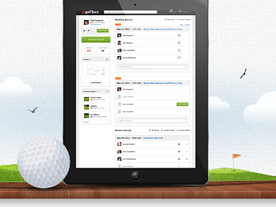 3magine Case Study case study clouds golf golfburn grass ipad sky wood