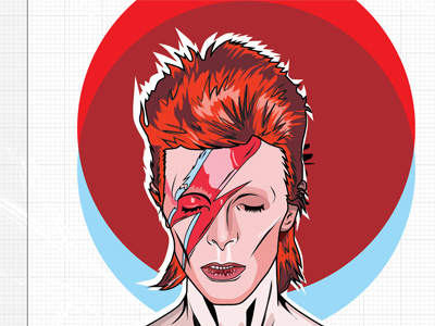 Bowiewip bowie david bowie music vector