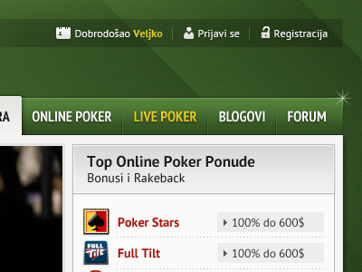 Redesign of pokerasi.com brandsane cards green knele knezevic poker redesign serbia srdjan