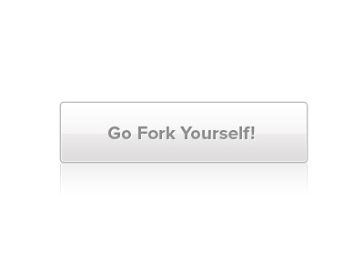 Go Fork Yourself button fork github go go fork yourself grey light reflection ui white