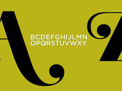 A-Z typography