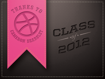 Dribbble1 design first ribbon thanks toronto