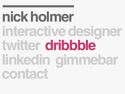Portfolio Card card grid helvetica portfolio typography web website