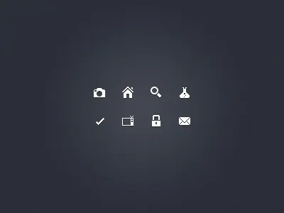 Nano icons design glyphs icons interface miniature nano pixels small tiny ui user