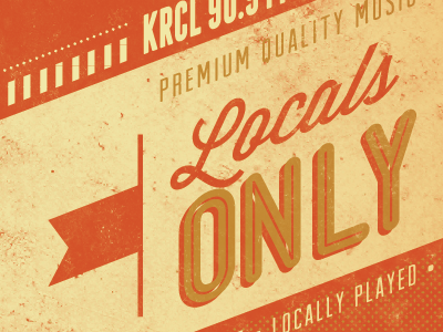 Locals Only CD cover artwork design music print pro bono