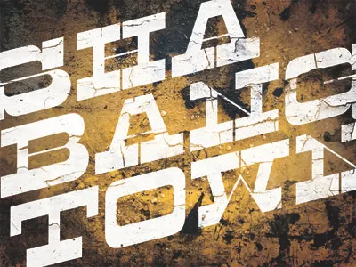 Shabangtown font grunge shabangtown texture type