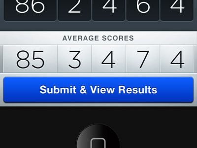 Score Averages app application interface iphone mobile touch touch screen ui