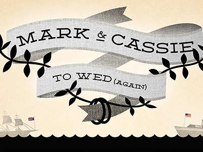 Save the date banner boat flags uk us wedding