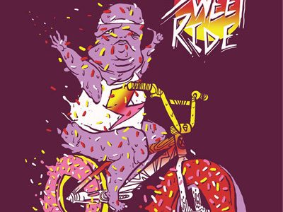 Sweet Ride bike donut illustration ride sprinkles sweet