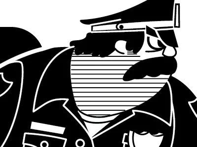 1977 Cop 1977 black cop gaffitti new york city police vector