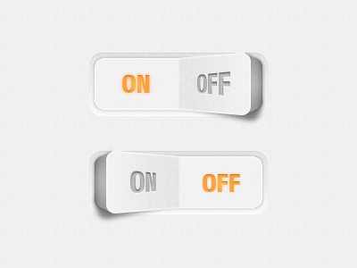 White ON / OFF Switch - ZWANG's GUI set onoff switch