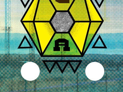 Mystery Project #01 cmyk geometric silk screen