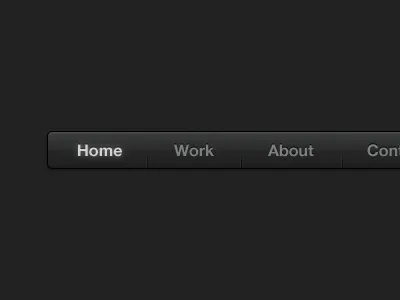 Dark Nav (Freebie) button dark design free freebie nav navigation psd ui user interface website