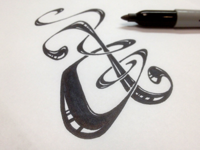 Letter A (pen) a letter script typography