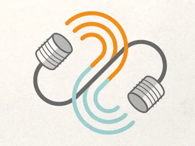 Chat communication illustration tin cans