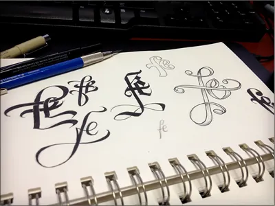 Toodles 22: Ligature concepts doodle handdrawn illustration inked lettering ligature sketch toodles