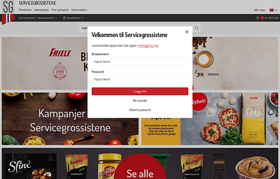 Redesign av logg inn design e commerce ecommerce redesign ui ux webdesign