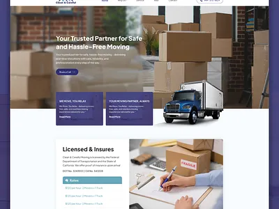 Clean and Careful - Website 3d animation graphic design logo motion graphics ui